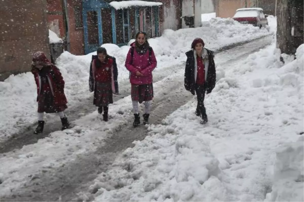 Bitlis Kent Merkezinde Eğitime Kar Tatili