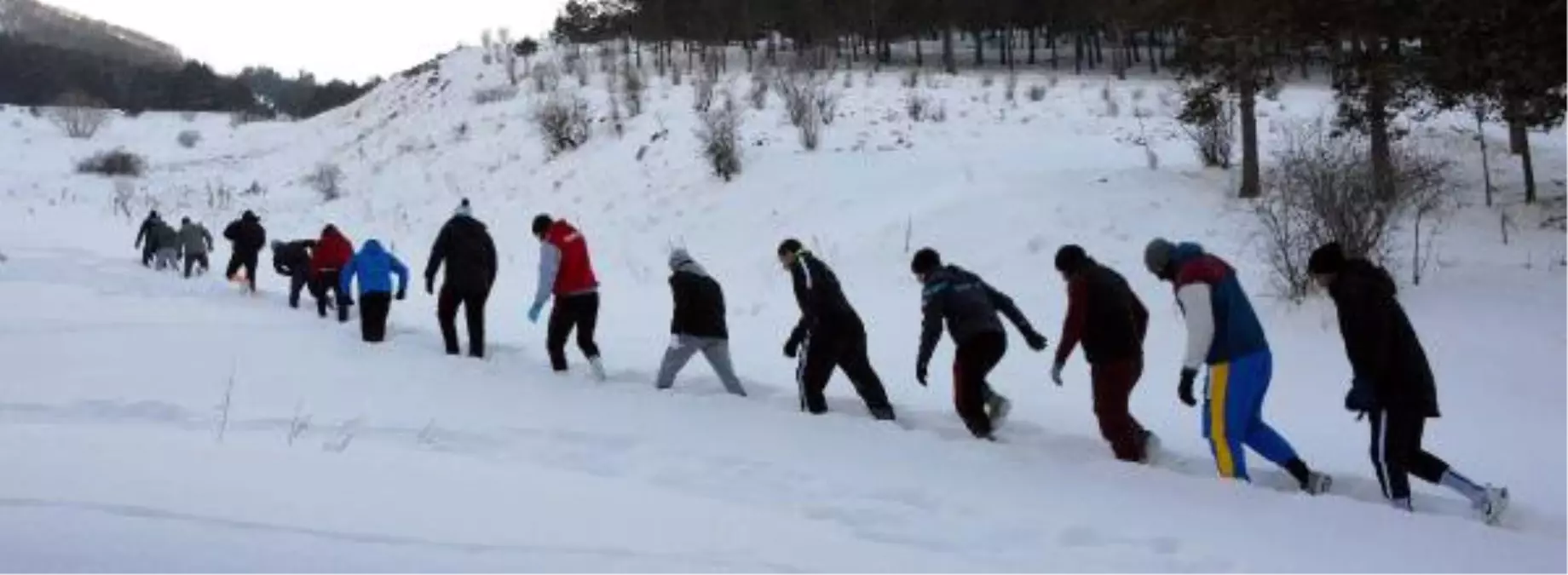 Judo Milli Takımı\'nın Karda Zorlu Antrenmanı