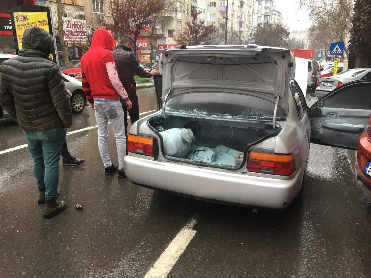 Lpg\'li Araçta Çıkan Yangın Korkuttu