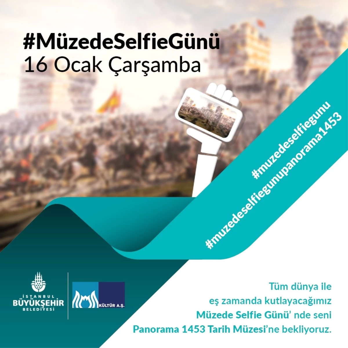 Müzede Selfie Çekene "İstanbul\'un Yüzleri" Kitabı Hediye
