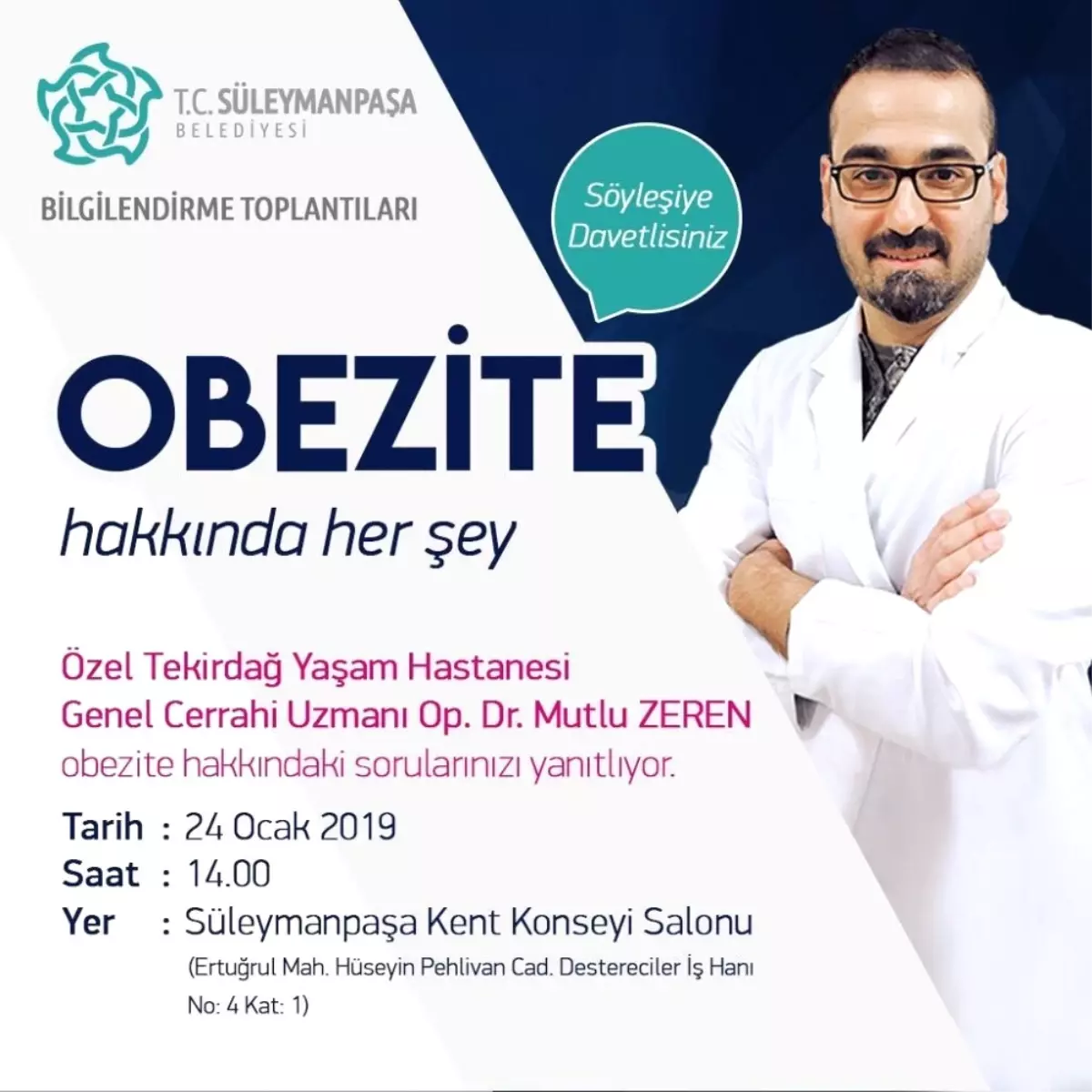 Obezite Hakkında Her Şey Bu Söyleşide Konuşulacak