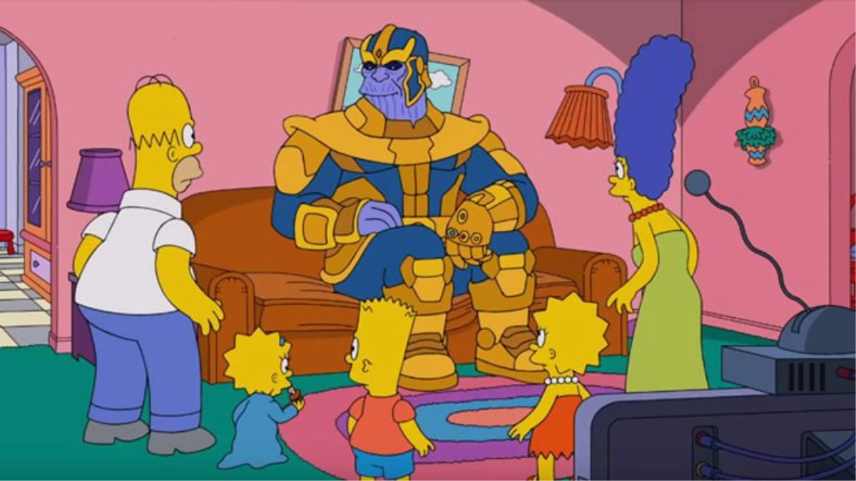 Thanos, Simpsonları Ziyaret Ederse Ne Olur? (Video)