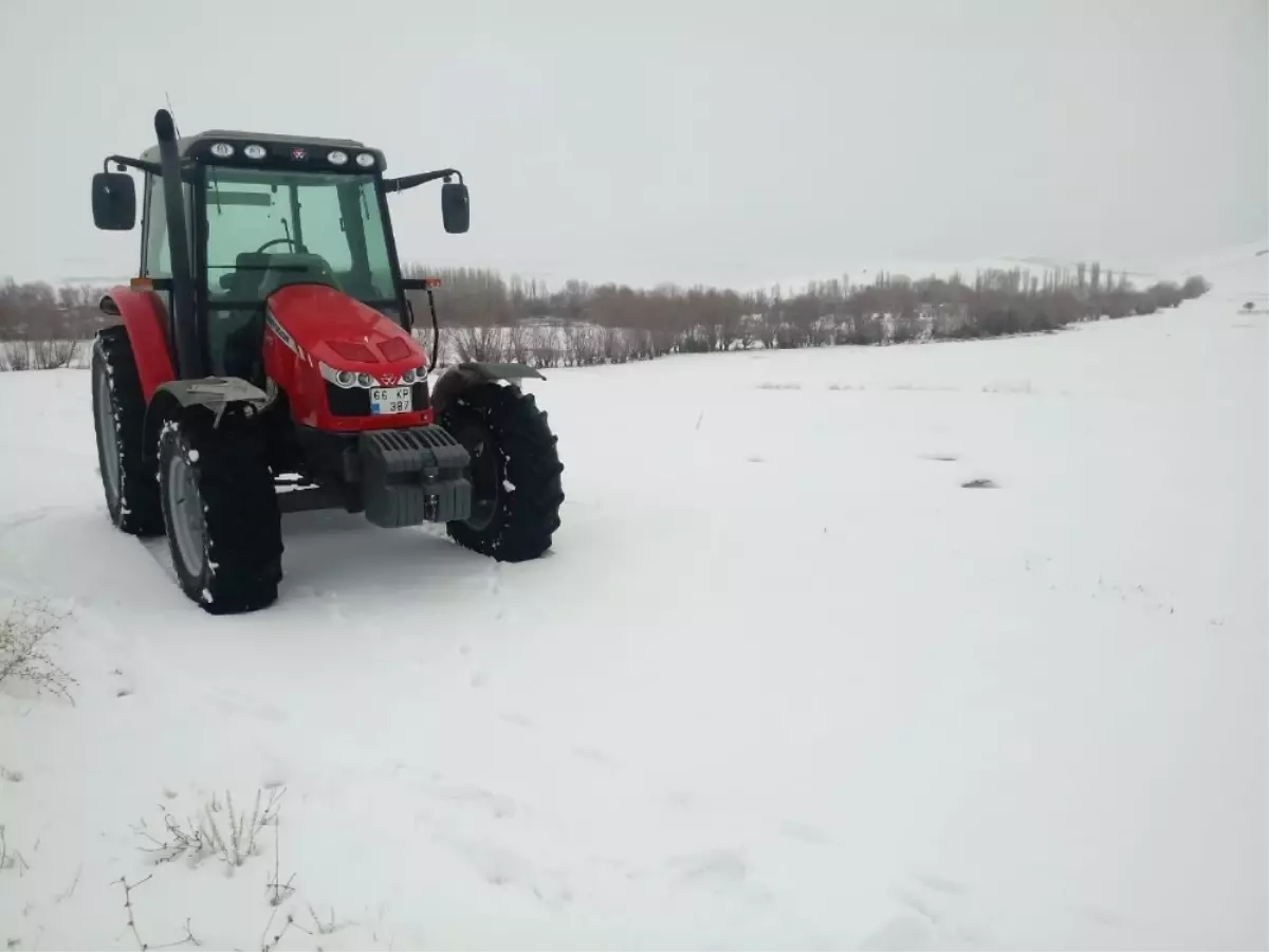 Yozgat\'ta Kar Yağışı Bölge Çiftçisini Sevindirdi