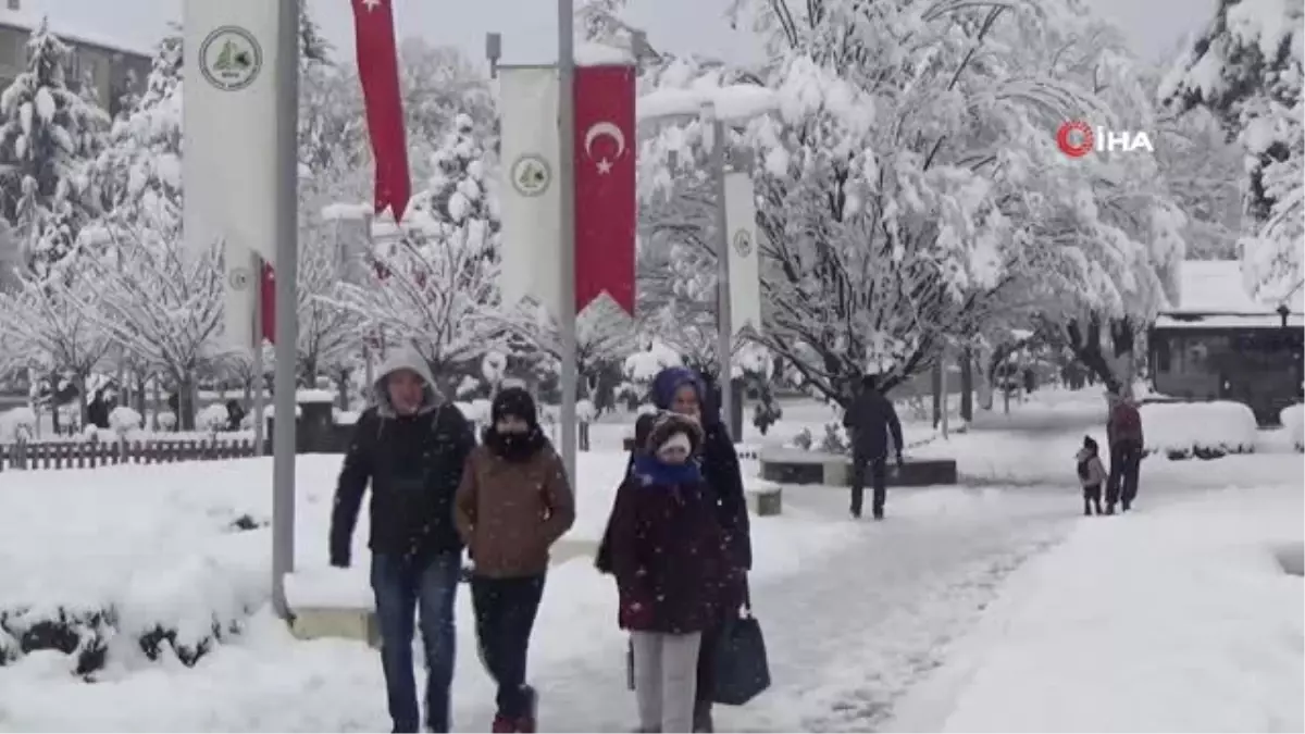 Bolu Kent Merkezi Karla Kaplandı