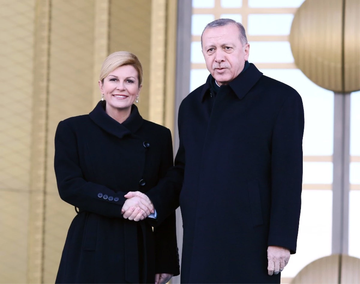 Cumhurbaşkanı Erdoğan, Kitaroviç\'i Resmi Tören ile Karşıladı