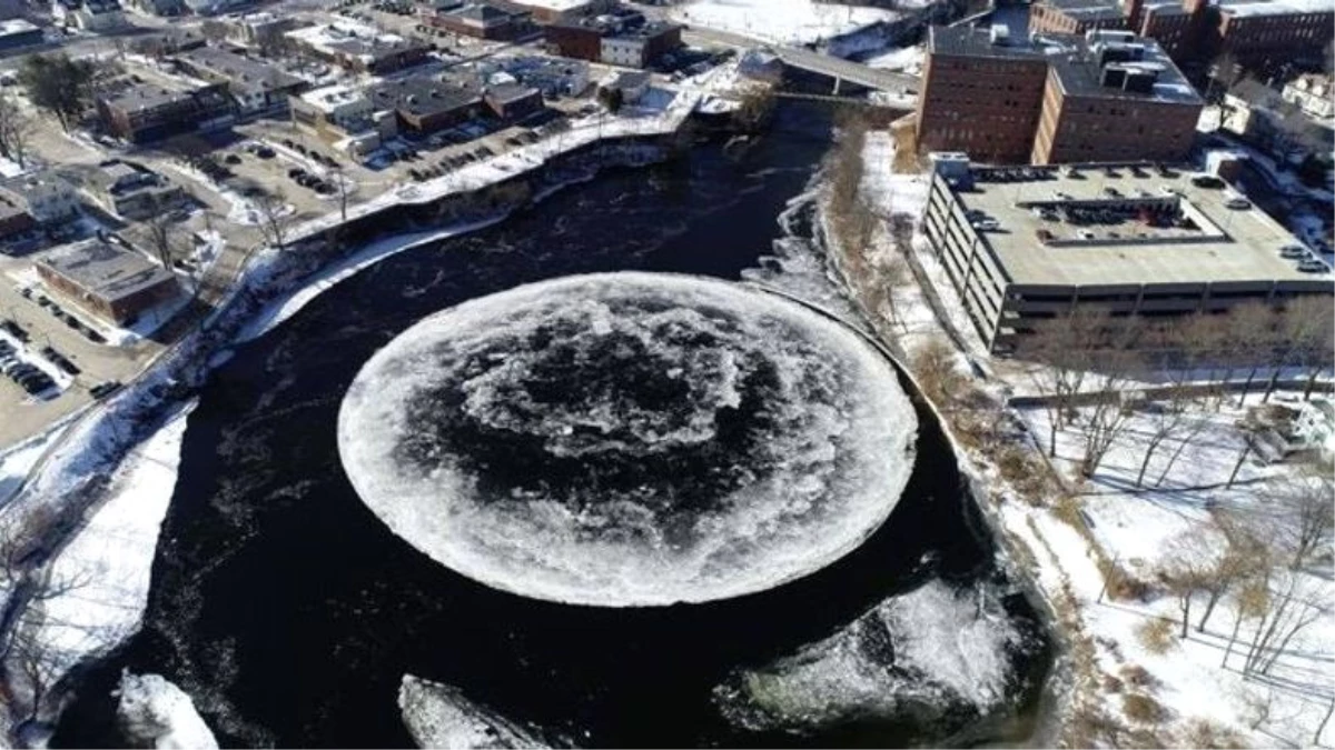 Nadir Görülen Doğa Fenomeni Buz Diskinin Muhteşem Görüntüleri