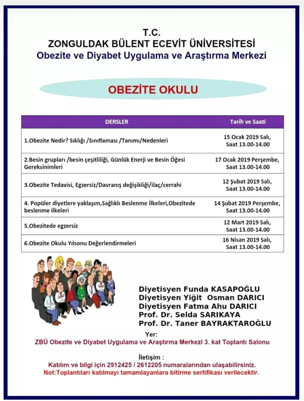 Obezite Okulunda İlk Ders Yapıldı