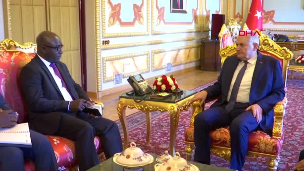 TBMM Başkanı Binali Yıldırım, Gabon Büyükelçisi Jean Bernard Avouma\'yı Kabul Etti