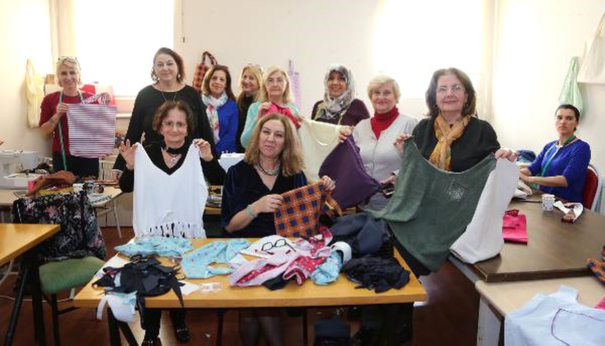 Atık Kumaşlar Bez Çanta Oldu