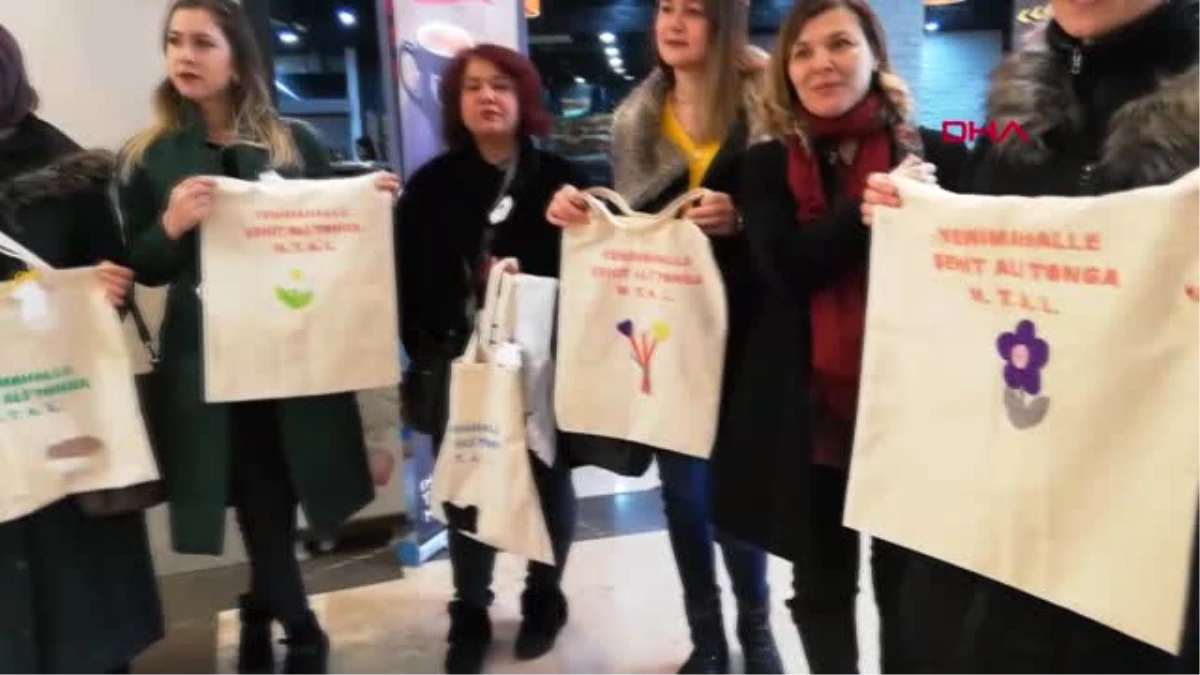 Kırıkkale Lise Öğrencileri Bez Çanta Yapıp Vatandaşlara Dağıttı