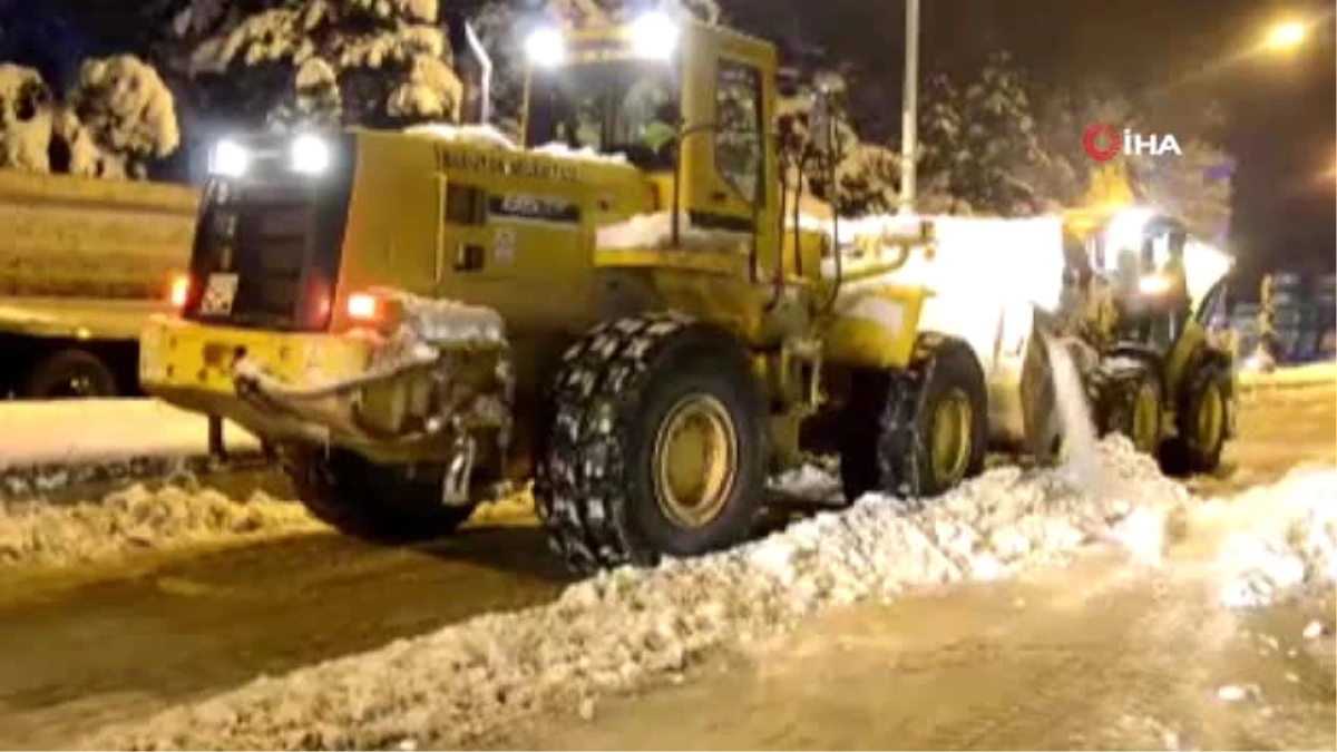 Tonlarca Kar Kamyonlarla Taşındı