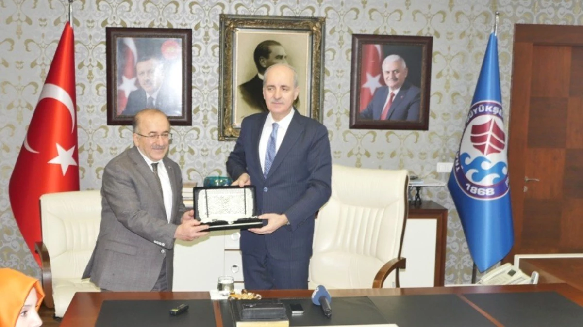 AK Parti Genel Başkan Yardımcısı Kurtulmuş\'tan Başkan Gümrükçüoğlu\'na Ziyaret