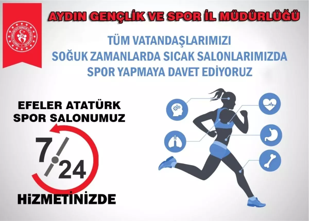 Aydın\'da 7 / 24 Spor Yapma Fırsatı