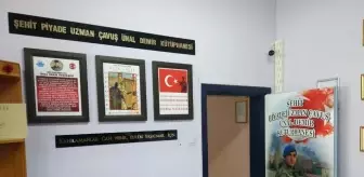 Kütüphaneye Şehit Ünal Demir'in İsmini Verdiler