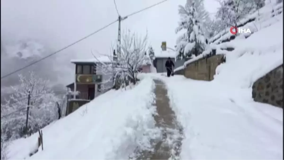 Yazın Çay Biçtikleri Makine ile Kışın Kar Temizliyor