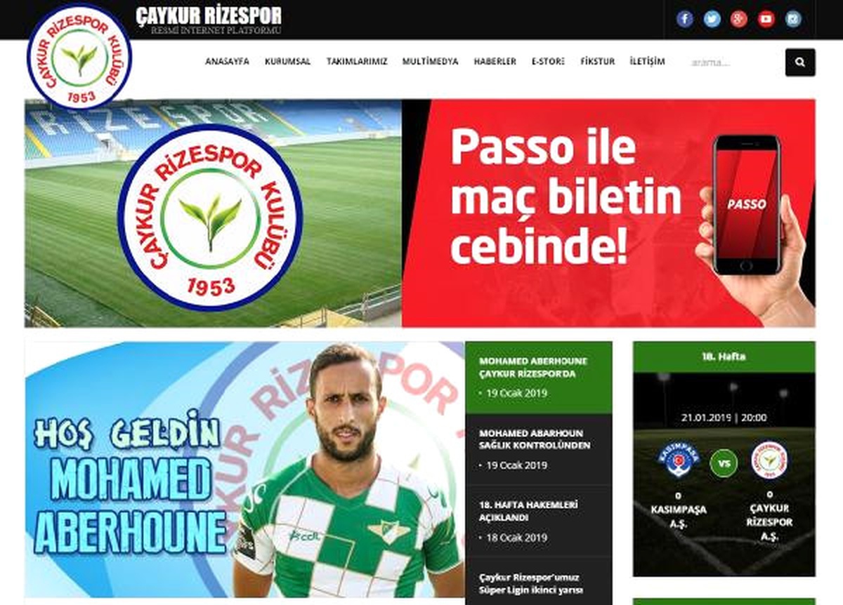 Çaykur Rizespor, Mohamed Aberhoune\'yi Kadrosuna Kattı