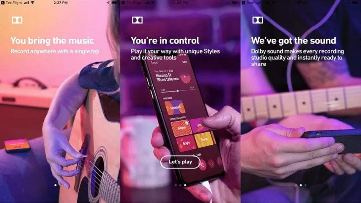 Dolby, Akıllı Telefon Kullanıcıları İçin Bir Ses Kayıt Uygulaması Yayınladı