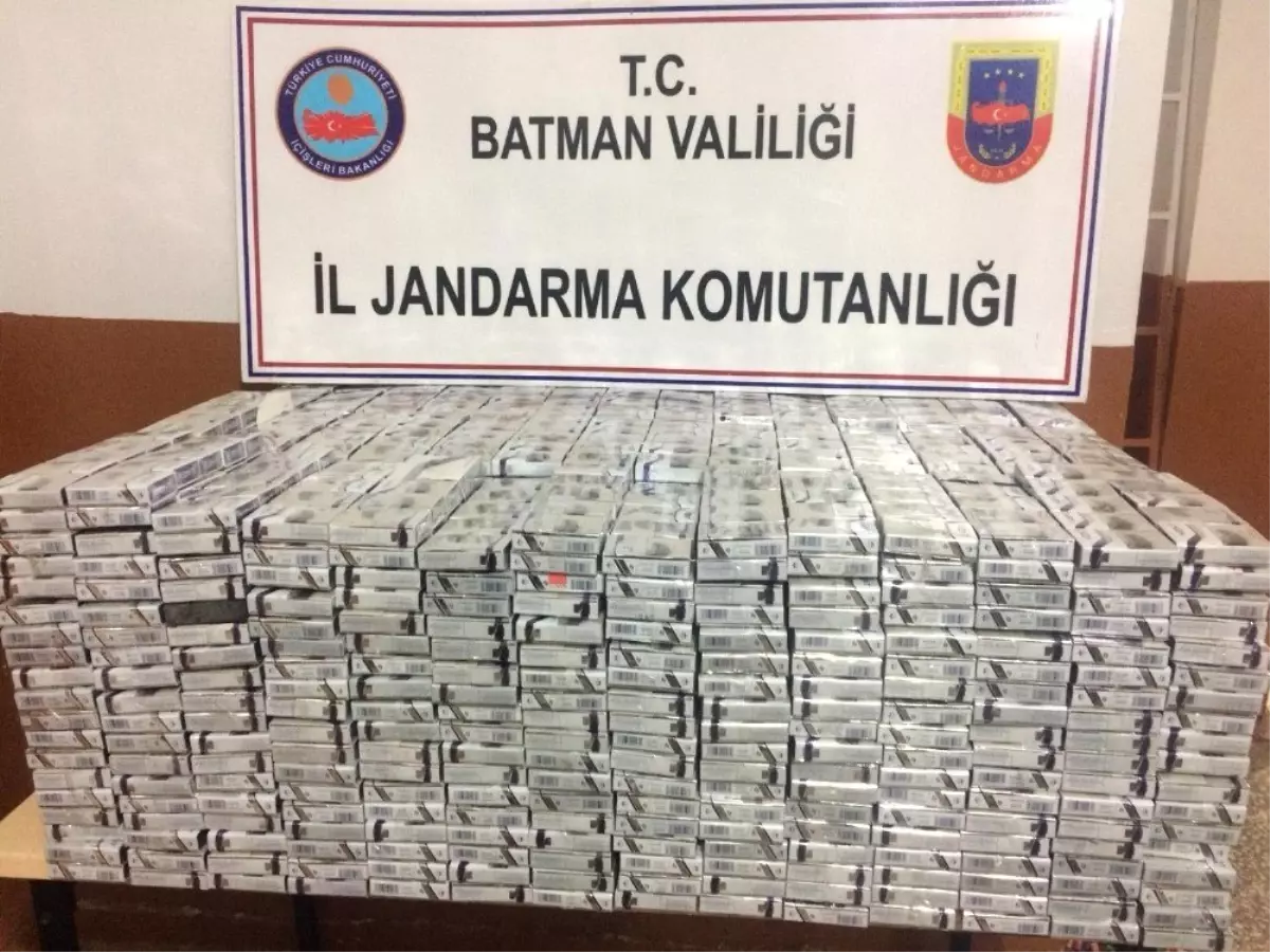 Batman\'da 4 Bin Paket Kaçak Sigara Ele Geçirildi