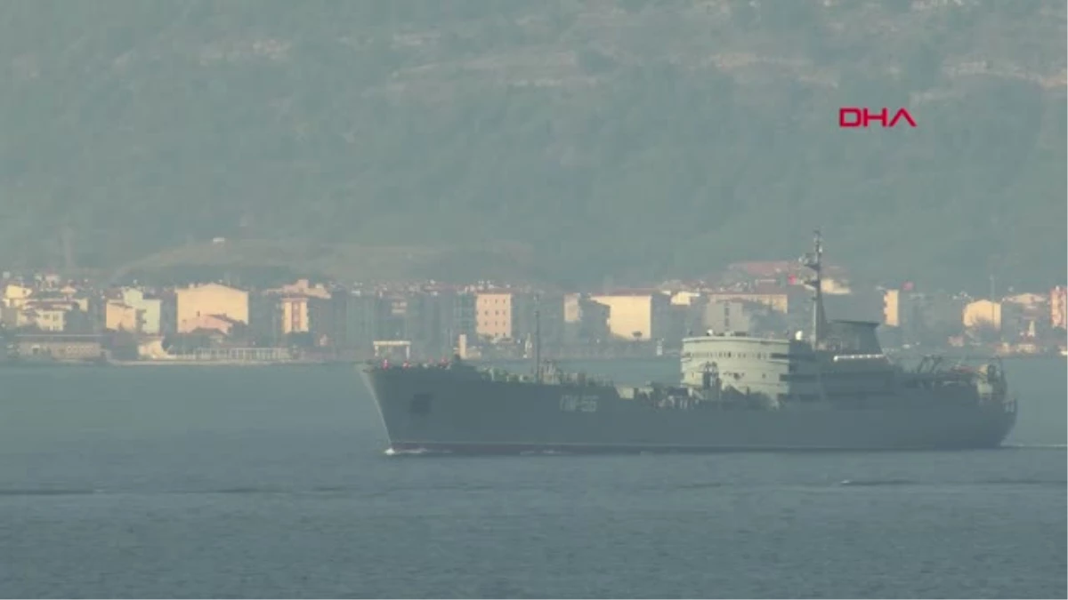 Çanakkale Rus Savaş Gemisi \'Andreevsky\', Akdeniz\'e Doğru Yol Aldı