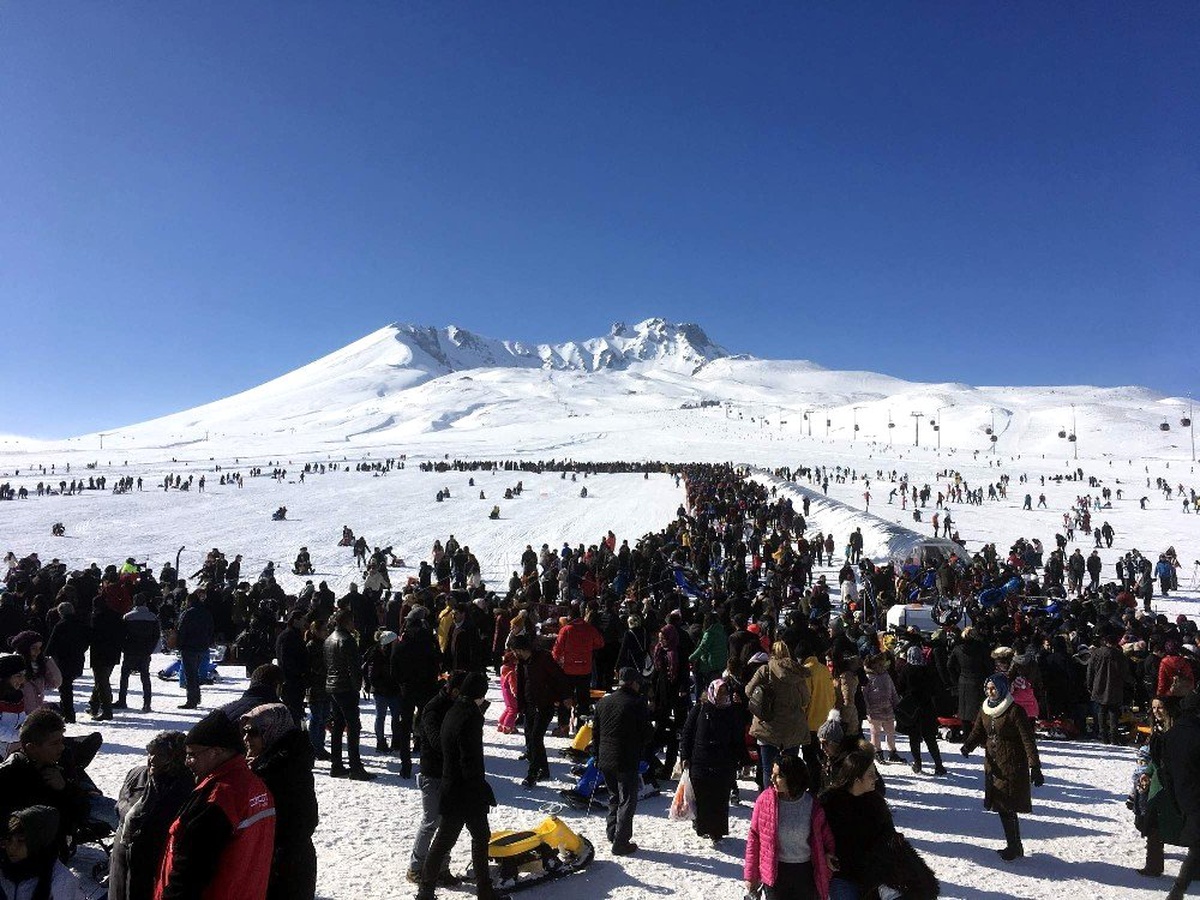 Erciyes Hafta Sonu 110 Bin Kişiyi Ağırladı