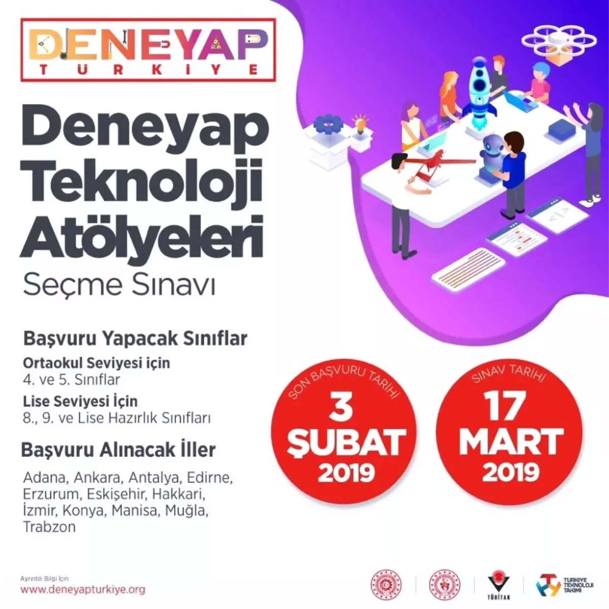 Deneyap Teknoloji Atölyeleri Başlıyor