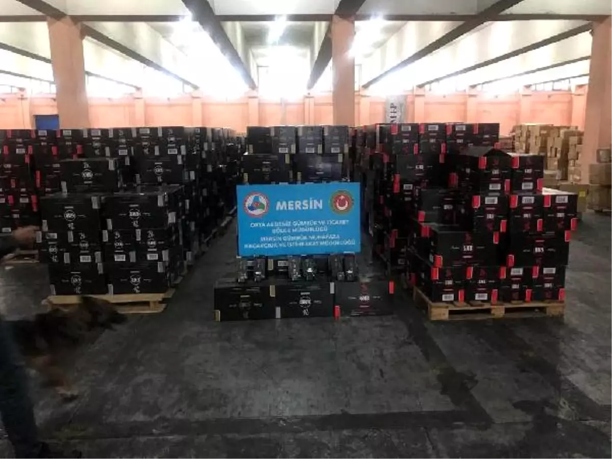Mersin Limanı\'nda 13 Milyon Lira Değerinde Kaçak Sigara Ele Geçirildi