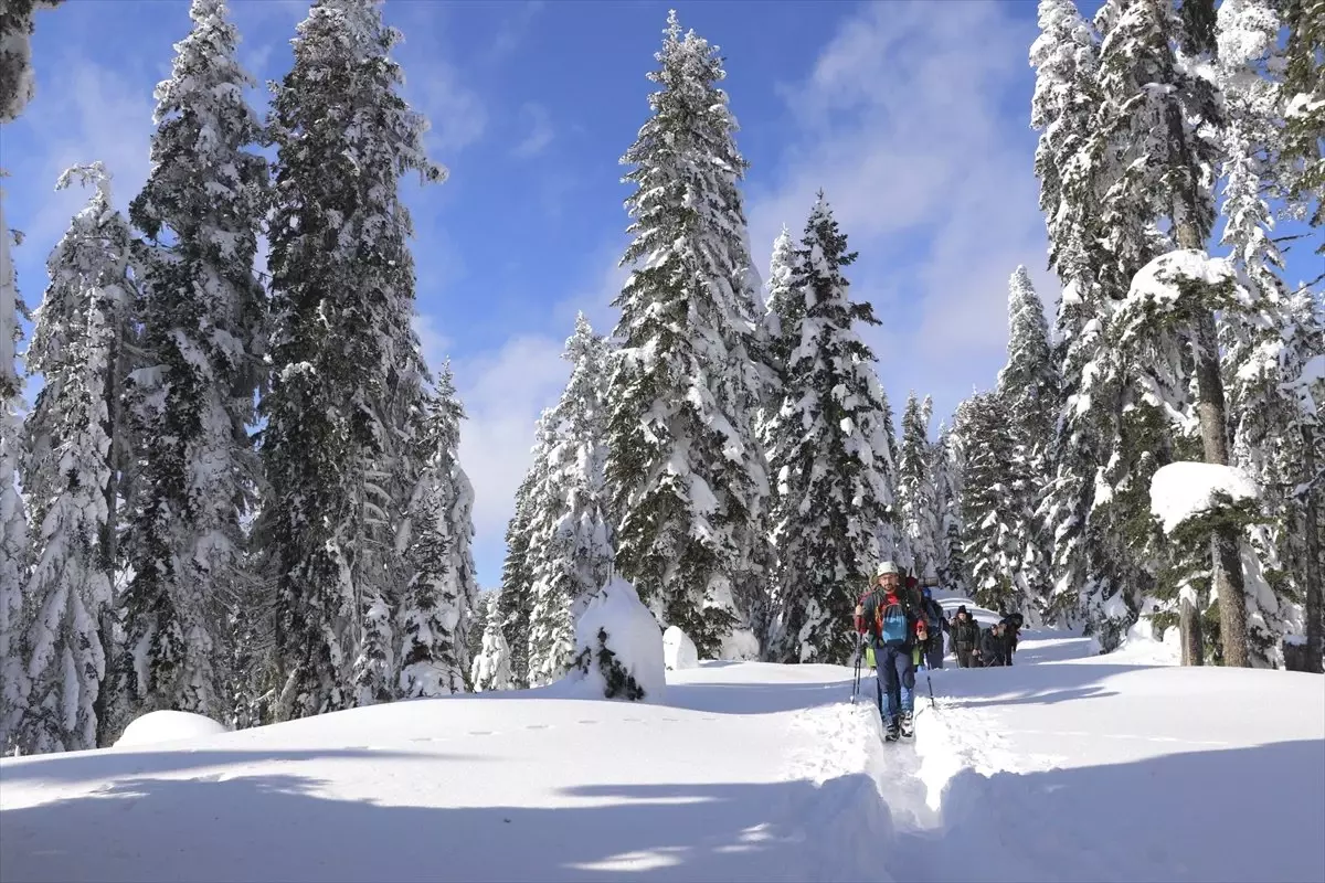 Ilgaz Dağı\'na "Doğa Sporcuları" İçin Kardan Ev