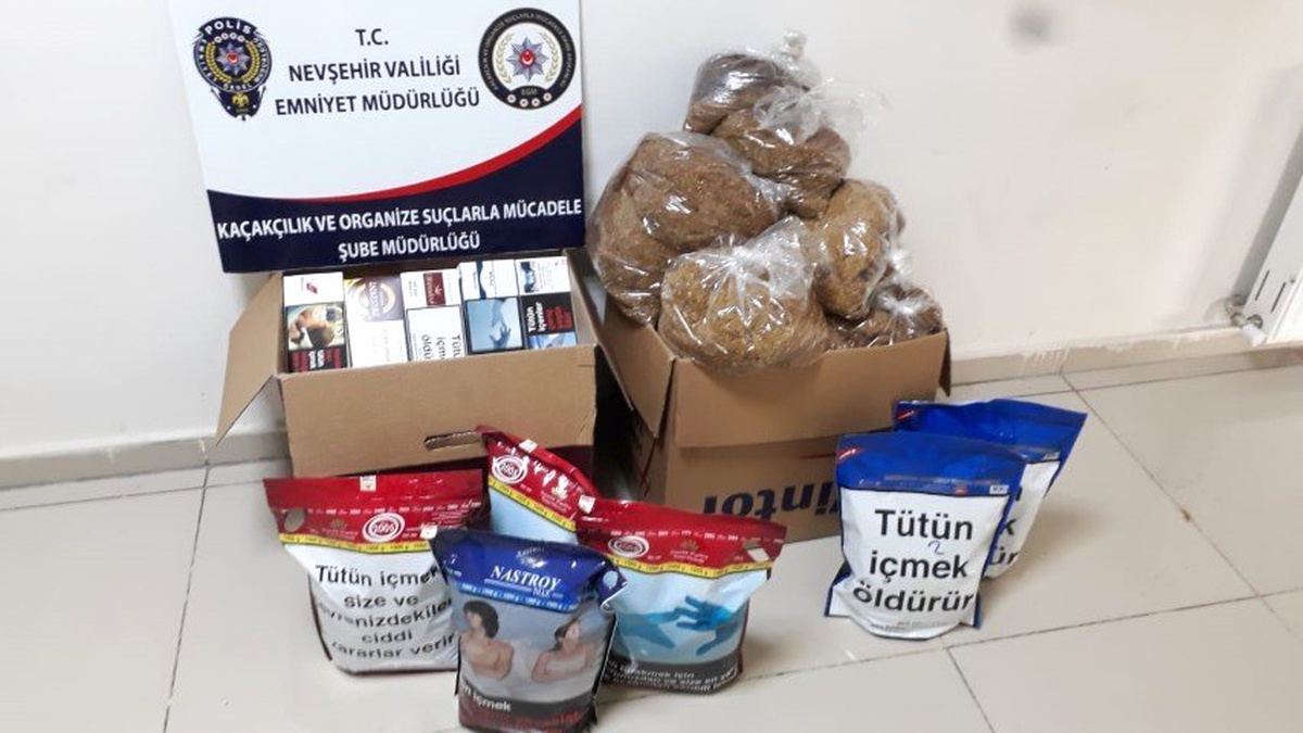 Nevşehir\'de 25 Kg Kaçak Tütün Ele Geçirildi