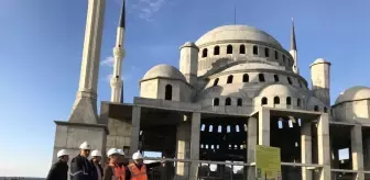 Rektör Acer, 18 Mart İçdaş Ulu Camii İnşaatında İncelemelerde Bulundu