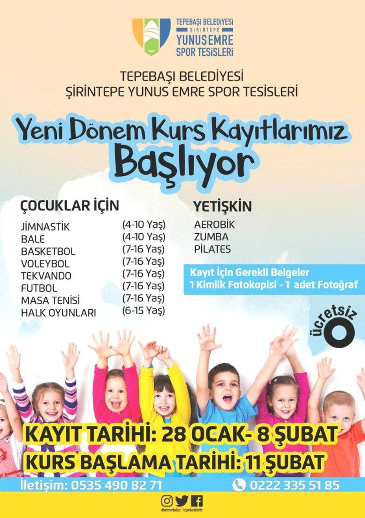 Tepebaşı Belediyesi\'nde Yeni Dönem Kurs Kayıtları Başlıyor