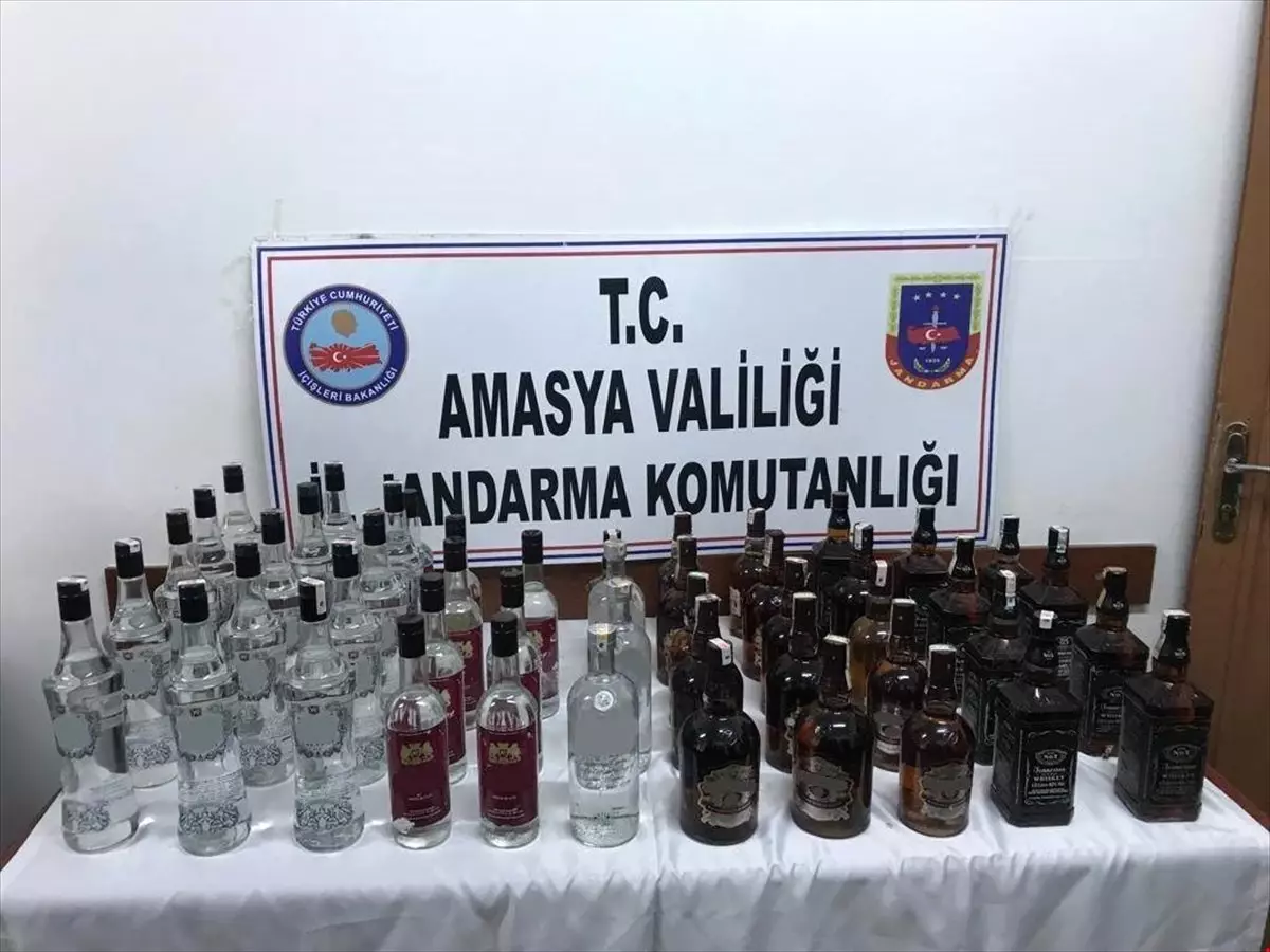 Amasya\'da Kaçak İçki Operasyonu