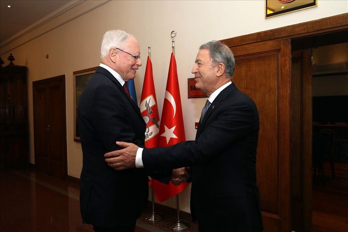 Bakan Akar, ABD\'nin Suriye Özel Temsilcisi Jeffrey\'i Kabul Etti