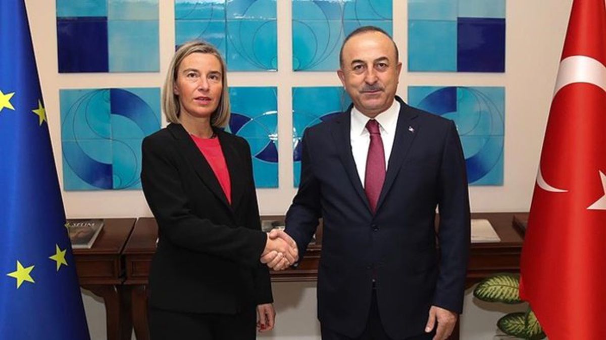 Çavuşoğlu, AB Yüksek Temsilcisi Mogherini ile görüştü