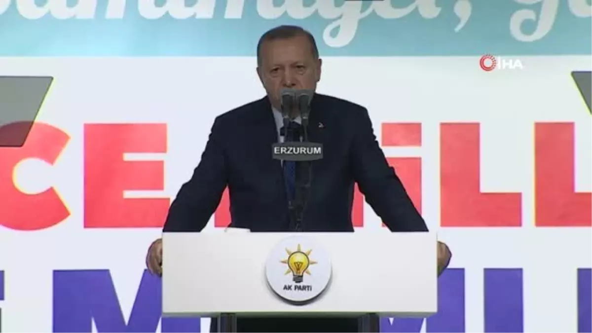 Cumhurbaşkanı Erdoğan: "1 Nisan\'da Yıkım Senaryoları Kuranlara Esaslı Bir Ders Vereceğiz"