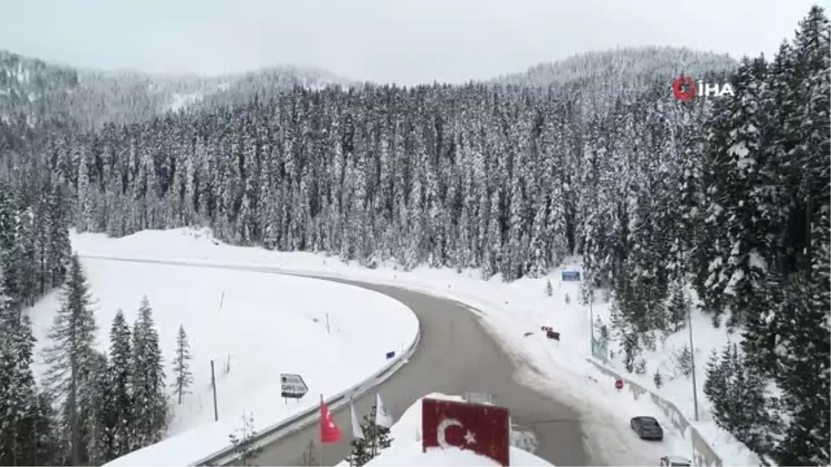 En Yoğun Sezonunu Yaşayan Ilgaz Dağı Havadan Görüntülendi