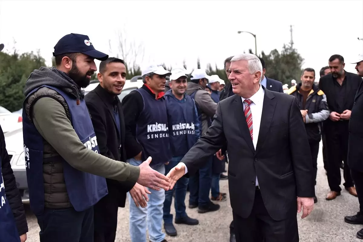Kristal İş Sendikası Genel Başkanı Bilal Çetintaş, Mersin\'de