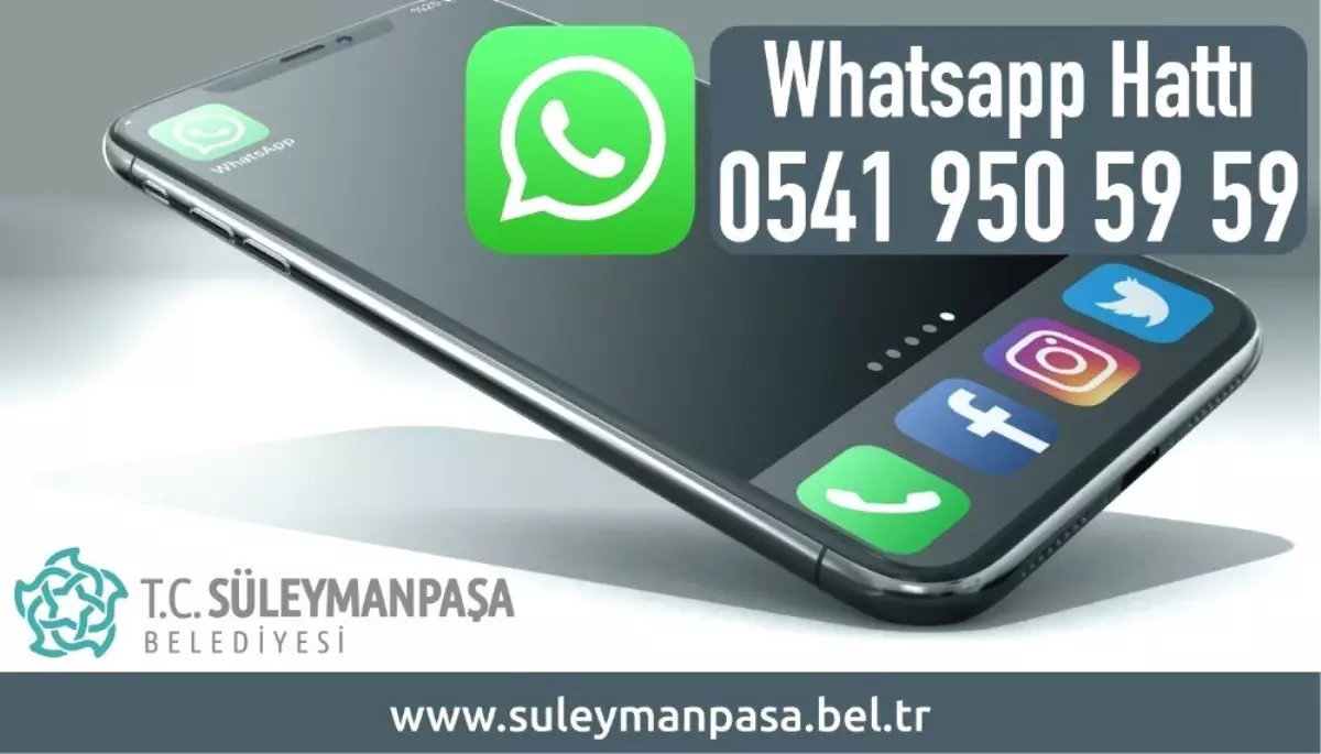 Süleymanpaşa Belediyesi Whatsapp Hattı Hizmete Girdi