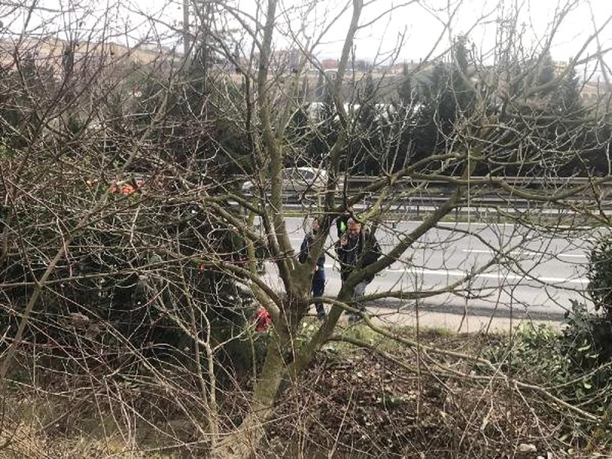 Otomobil Su Kanalına Uçtu, Sürücünün Burnu Bile Kanamadı