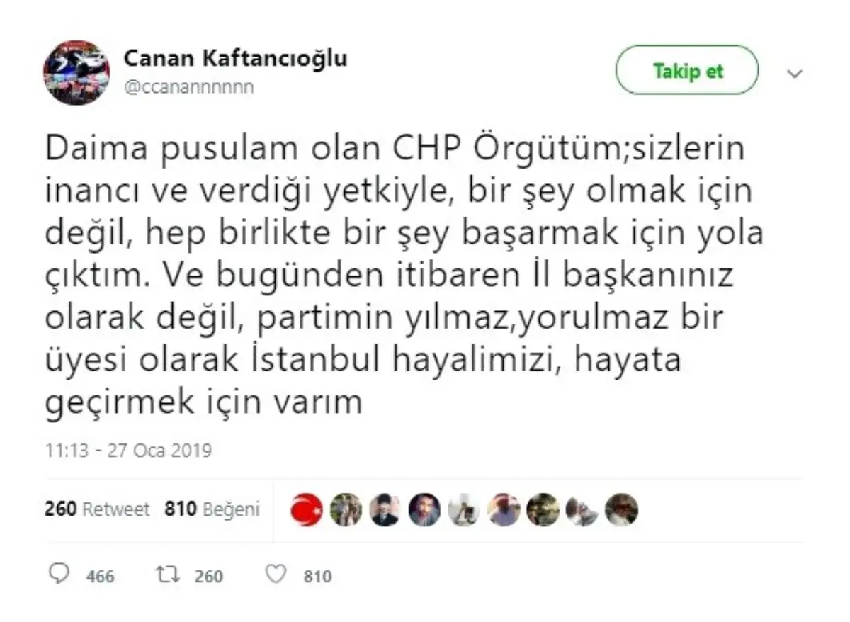 CHP İstanbul İl Başkanı Canan Kaftancıoğlu İstifa Etti