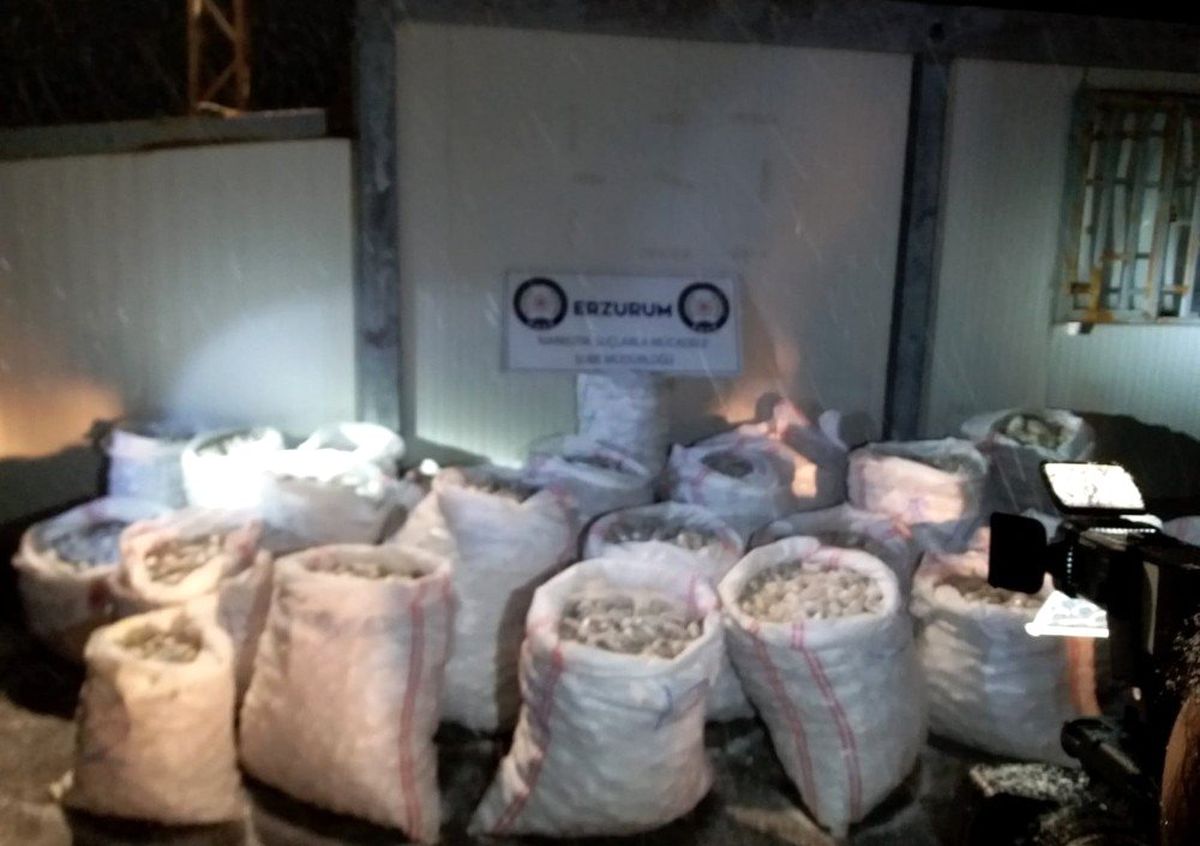 Erzurum\'da 1 Ton 535 Kilo Eroin Ele Geçirildi