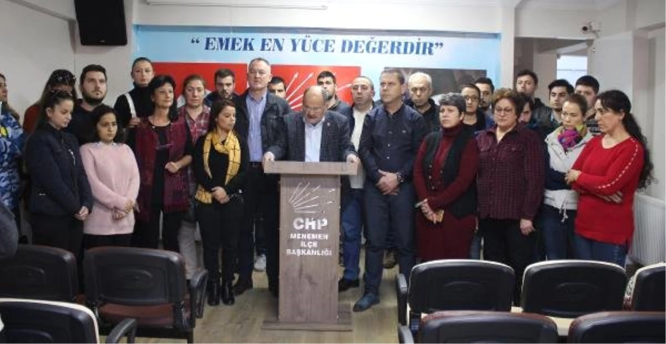 CHP Menemen İlçe Teşkilatı İstifa Etti