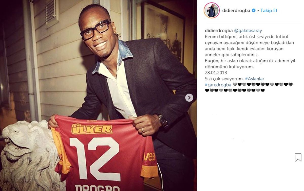 Didier Drogba Galatasaray\'ı Unutmadı