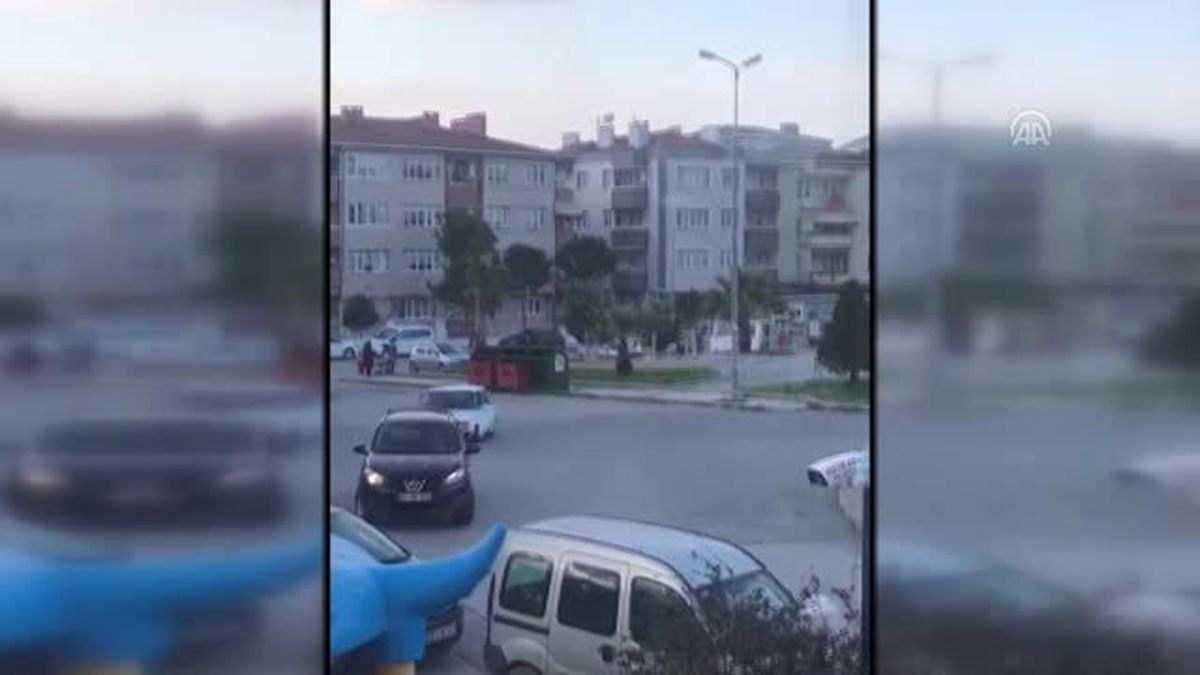 Drift Yapan Sürücü Cep Telefonu Kamerasına Yakalandı