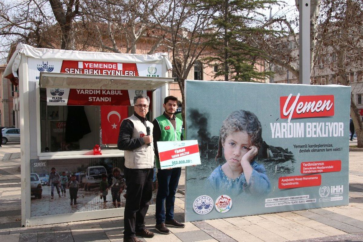 Elazığ\'da Yemen\'e 350 Bin TL Yardım