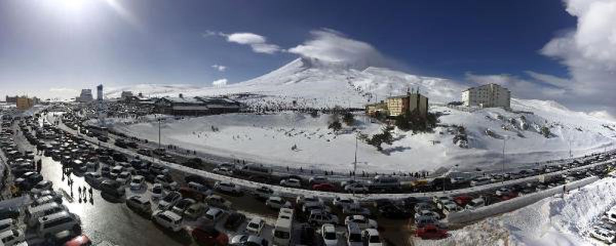 Erciyes\'e Hafta Sonu 125 Bin Ziyaretçi