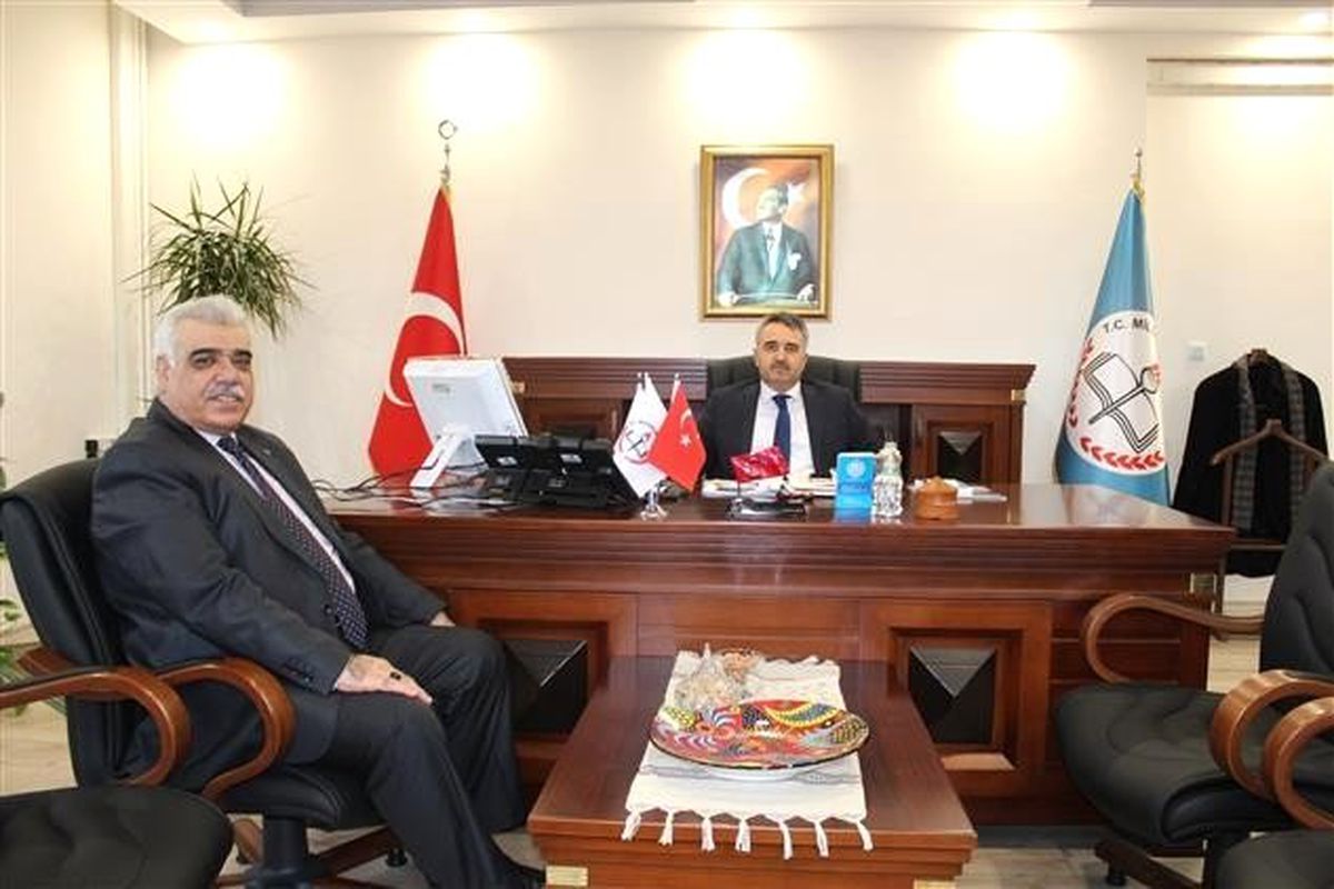 İl Müftüsü Akkuş, İl Milli Eğitim Müdürü Çelik ile Bir Araya Geldi