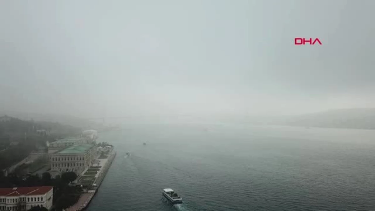 İstanbul- Havadan Görüntülerle Boğaz\'daki Sis