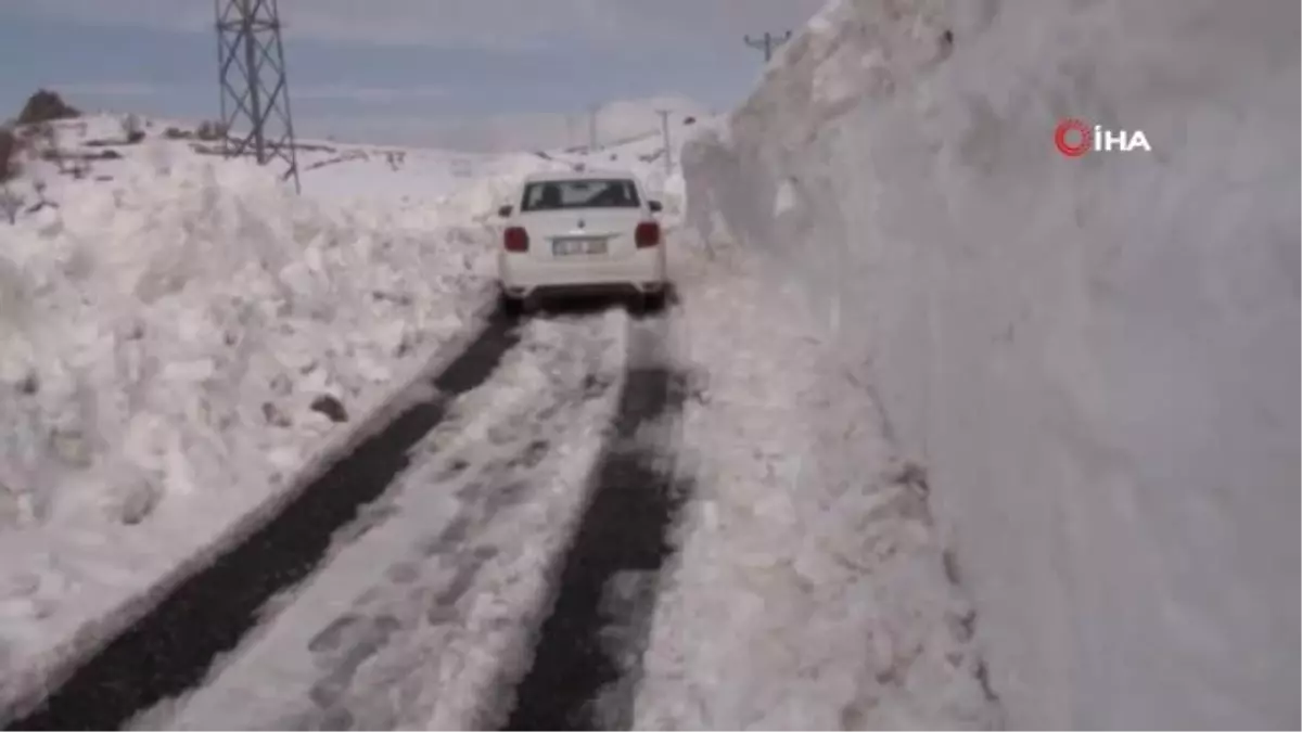 Kar Esareti...kara Gömülen Evlerine Girmek İçin Tünel Açtılar