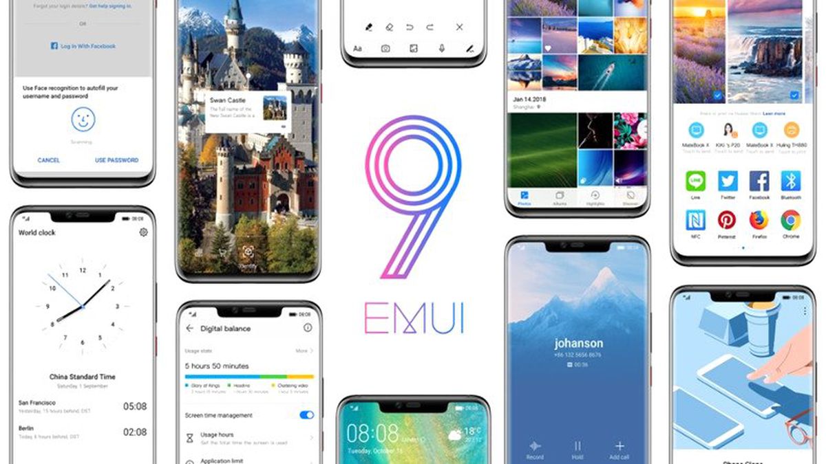 Kirin 659\'lu 5 Adet Huawei Akıllı Telefon, Emuı 9.0 Beta Programına Girdi