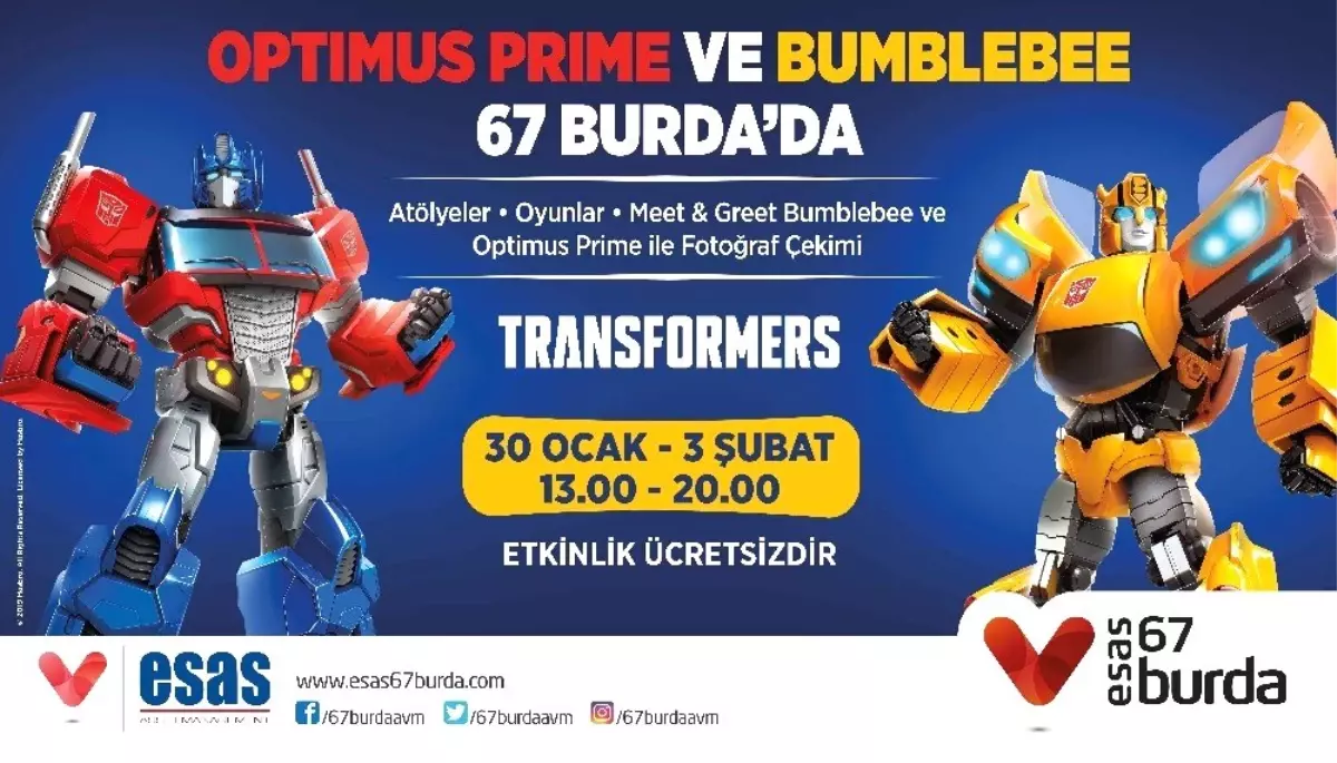 Optimus Prime ve Bumblebee 67 Burda\'da